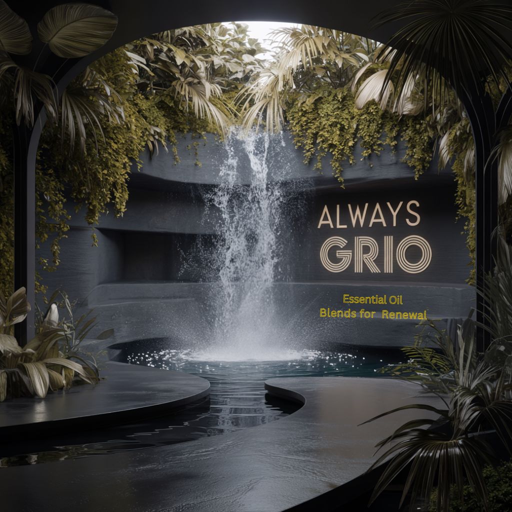 Waterfall flowing into a tranquil pool, symbolizing renewal and harmony through natural care. Represents Always Grio’s complete collection of essential oil blends — crafted to support comfort in pain-prone areas, balance, confidence, and feminine wellness.



