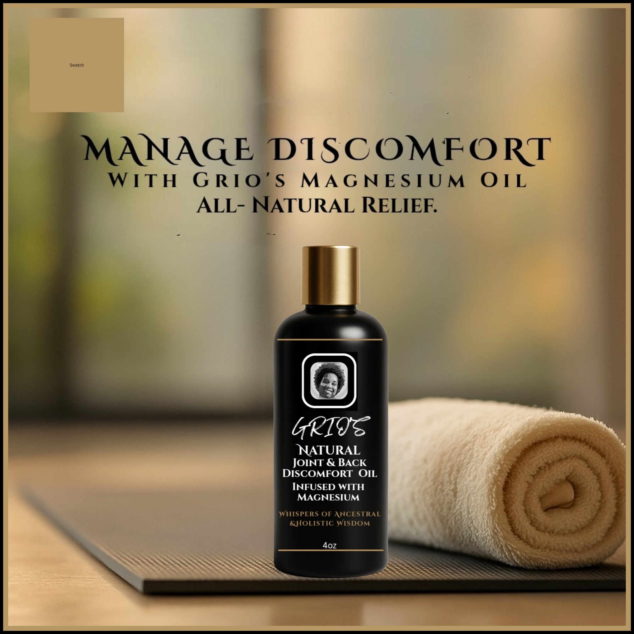 Grio’s Joint, Back & Nerve Oil Infused with  Magnesium Oil