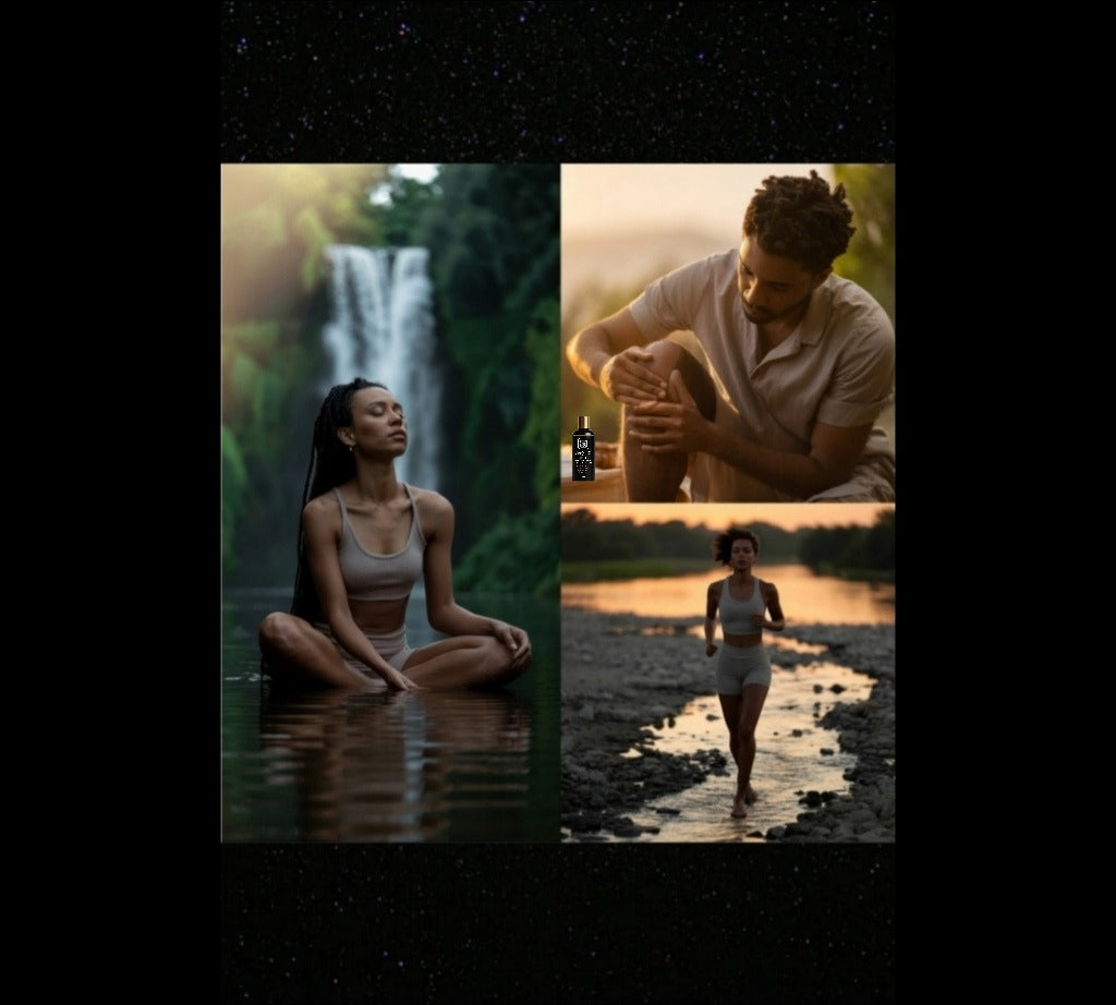 Handcrafted essential oils supporting relief, mobility, and relaxation for balanced, natural renewal by Always Grio.

