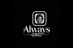 Always Grio brand header with black background, white lettering, and a gold underline — symbolizing heritage, balance, and holistic renewal.